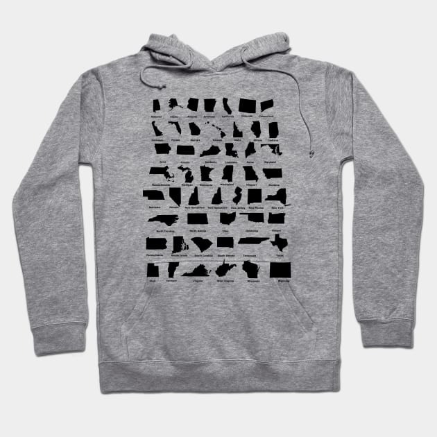 50 American States Hoodie by sweetsixty